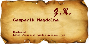 Gasparik Magdolna névjegykártya